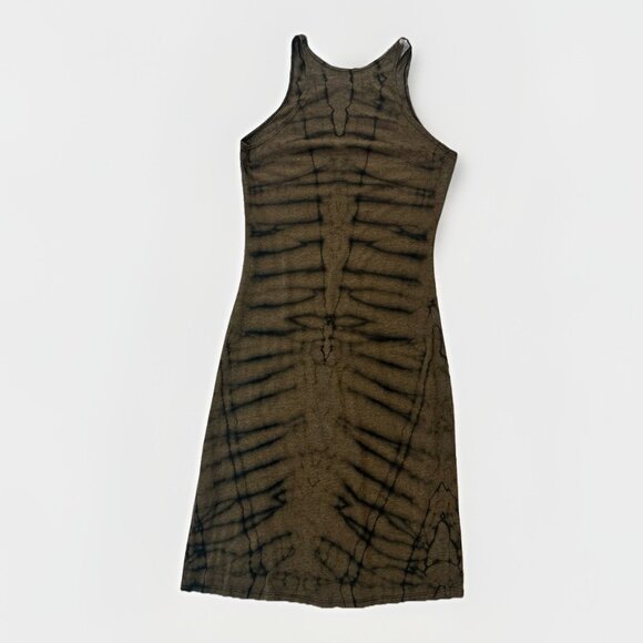 Raquel Allegra Dress Women’s Size 1 (Medium) Brown Tie Dye Point Sleeveless Midi - Picture 11 of 13
